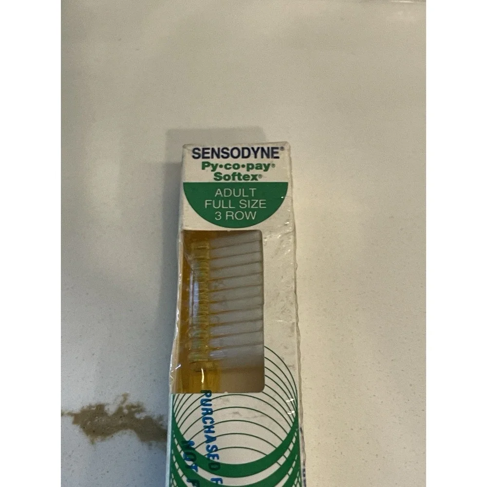 Vintage Sensodyne‎ Pycopay Softex Toothbrush 3 Row Adult Gum Stimulator Sealed